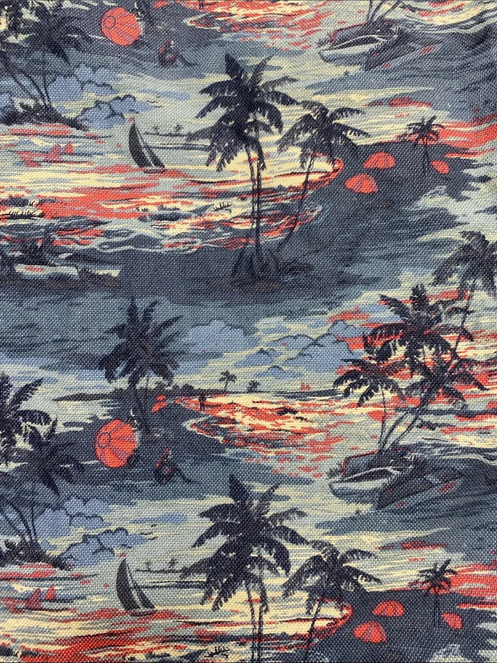 J.Crew Linen Cotton Tropical Preppy Racerback Dress Blue Resort Coastal Size 6